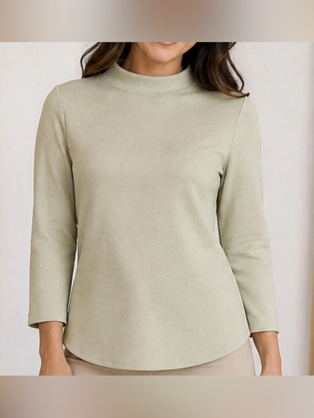 Martha Stewart Signature Petit Skylands Knit Bracelet Sleeve Top XSP new A723314